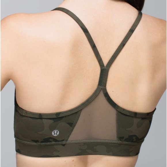 lululemon athletica Other - Lululemon Flow Y Bra IV Savasana Camo 20cm Fatigue Green 4